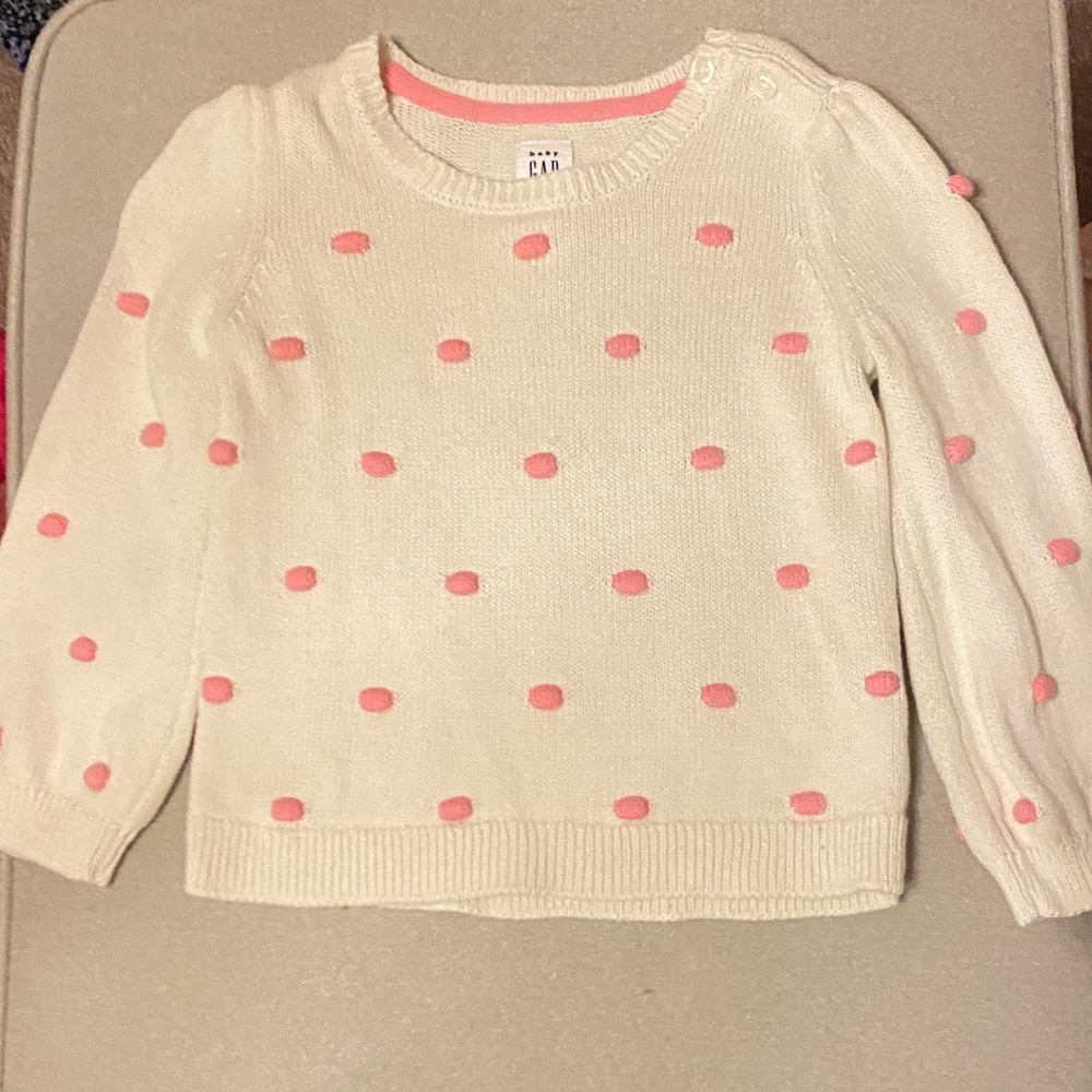 NWOT baby gap bubble dot sweater